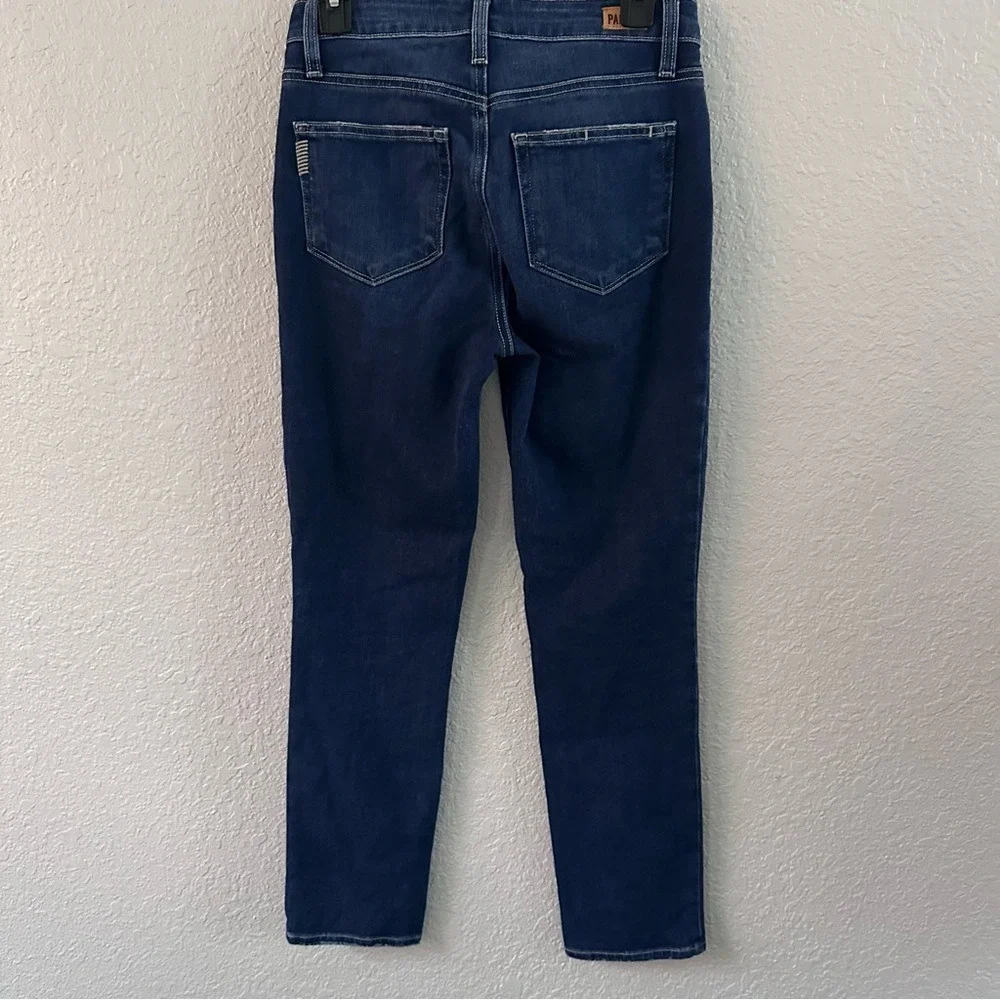 PAIGE Hoxton Slim Jeans‎ Dori Distressed Dark Wash Women's Size 26